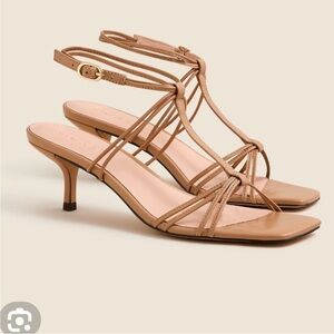 New J.Crew Leather Strappy Sandal